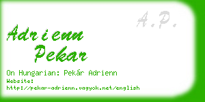 adrienn pekar business card